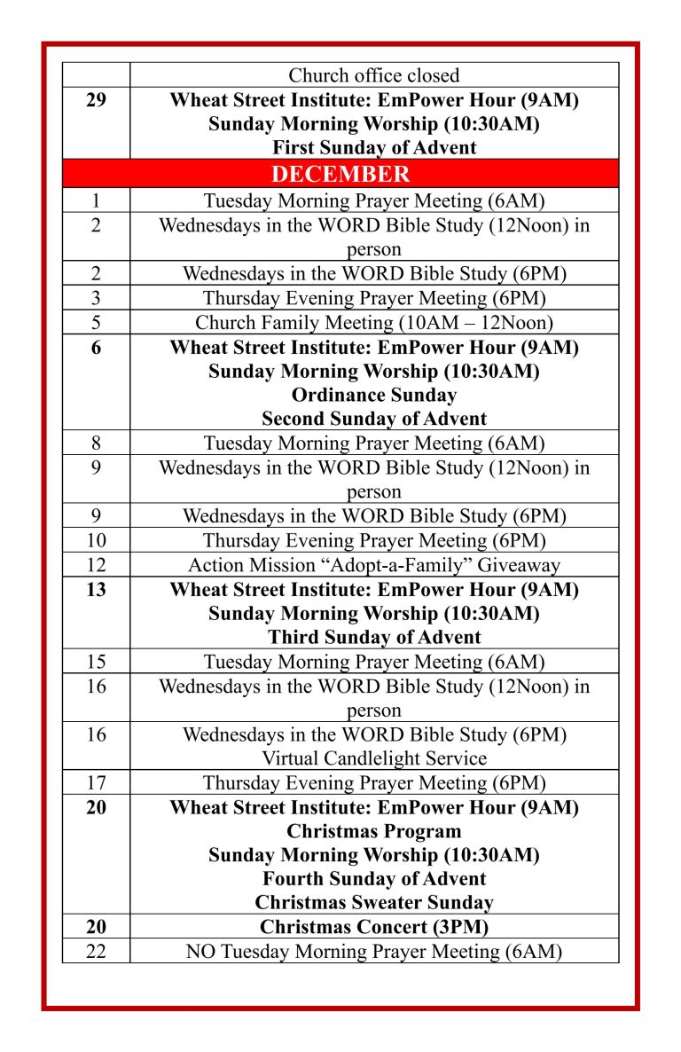 2026 Calendar of Events 10-26-13