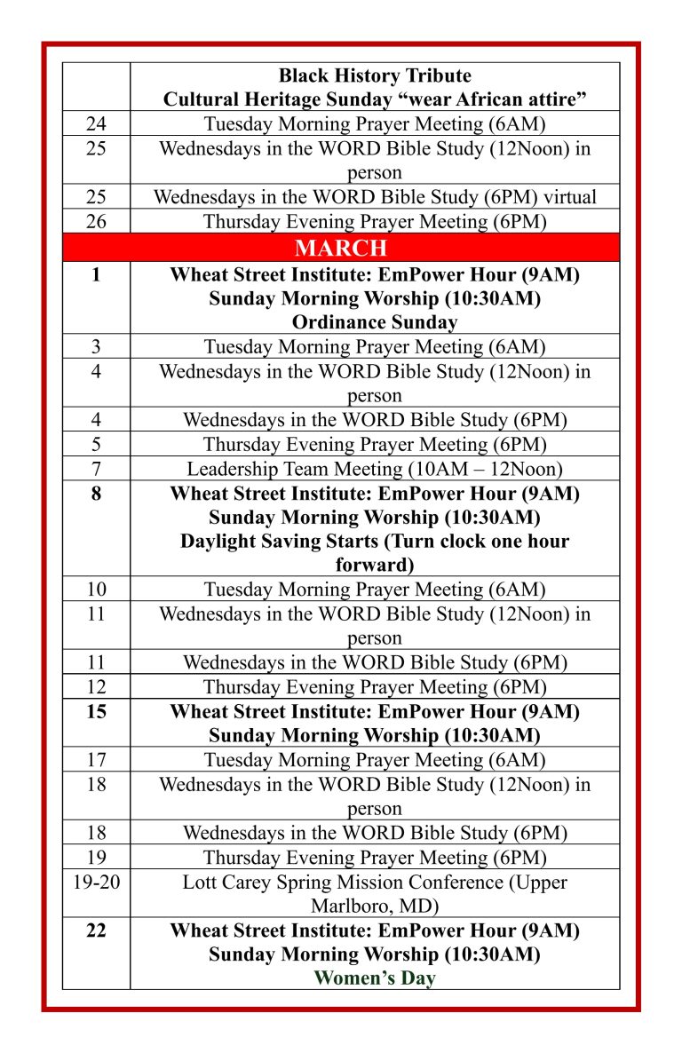 2026 Calendar of Events 10-26-4