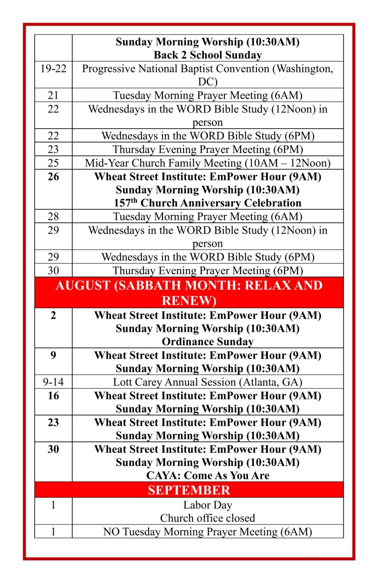 2026 Calendar of Events 10-26-9